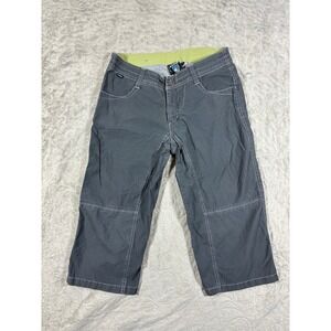Kuhl Womens Hiking Pants 6 Gray Capri Kuhldry Kendra Hiking Outdoors Cropped